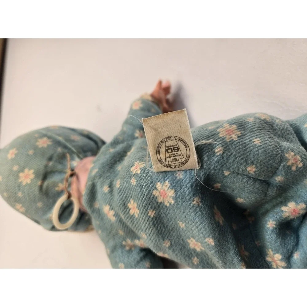 1970 Mattel Talking Baby Bean Doll She Works Vinyl Head Soft Body Filled Beans